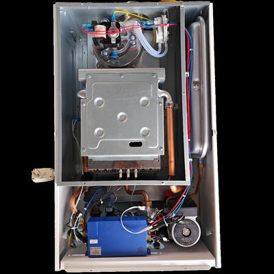 ISO14001 Wall Hung Boiler 32Kw Stainless Steel Shell Lpg Boiler Pemanas Sentral