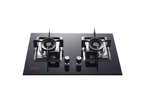 Kompor Gas Komersial 2 Burner Kompor Gas Stainless Steel Dapur Rumah Tangga