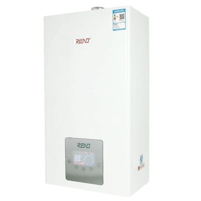 Gas Wall Hung Pemanasan Dan Pemandian Fungsi Ganda Boiler Penukar Tembaga