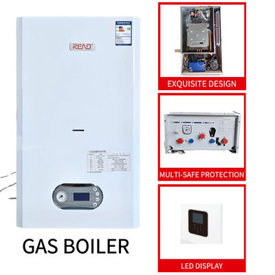 Casing Style White Shell Heating Bathing Dual Function Gas Boiler Wall Mounted 24Kw